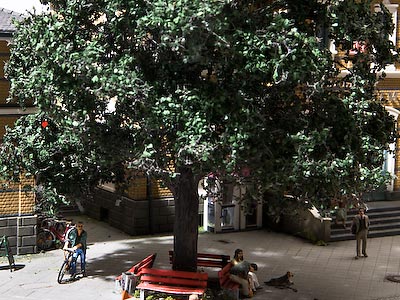 Selbst belaubter Baum